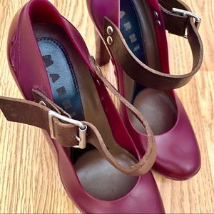 Marni Rubber Mary Jane Pumps